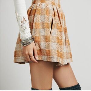 FREE PEOPLE Plaid Skirt Size Small